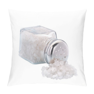 Personality  Glass Salt Shaker Isolated On White Background. Horizontal Composition Pillow Covers
