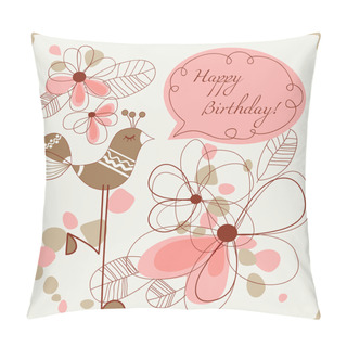 Personality  Happy Birthday Card For Children Pillow Covers