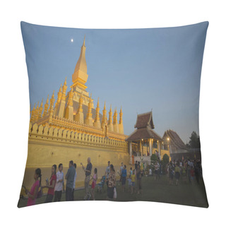 Personality  The Pha That Luang, Laos Pillow Covers
