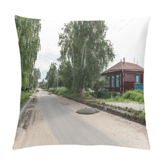 Personality  Rural Road In Russia Pillow Covers