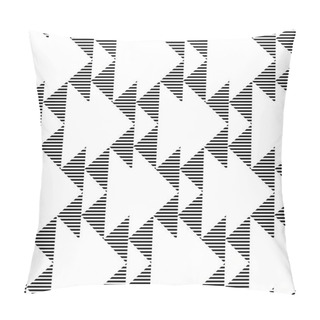 Personality   Black And White Geometric Seamless Pattern Abstract Background Pillow Covers