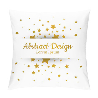 Personality  Background With Gold Stars Pillow Covers