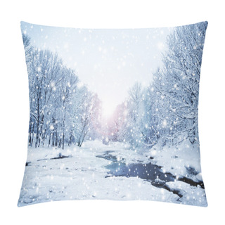 Personality  Winter Nature Landscape Pillow Covers
