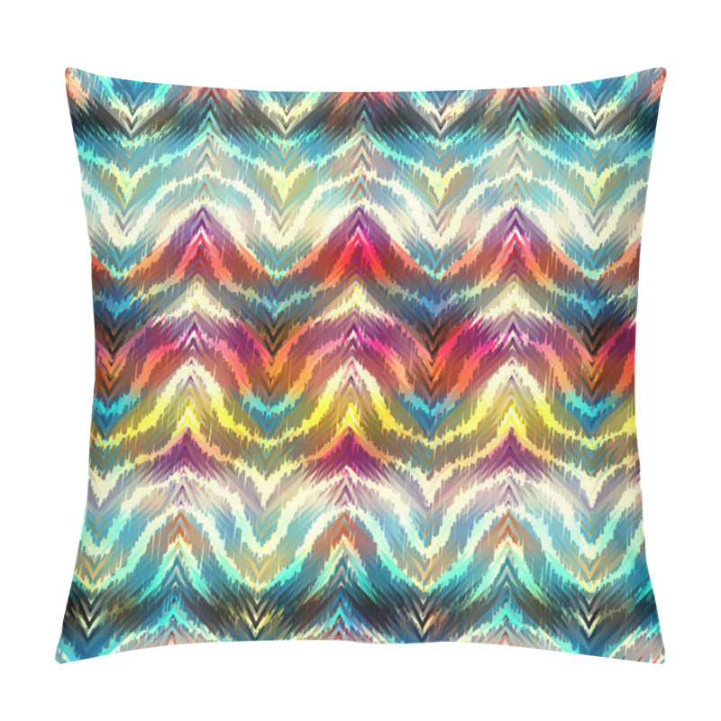 Personality  Seamless vector pattern. Blur defocused chevron pattern in low poly style. pillow covers