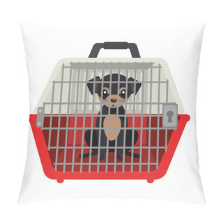 Personality  Cute Dog Isolated Icon Pillow Covers