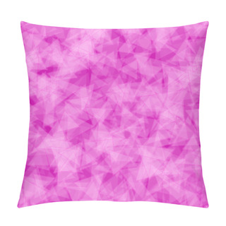 Personality  Abstract Seamless Pattern Of Randomly Distributed Translucent Triangles In Purple Colors Pillow Covers