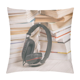 Personality  Concept Of Listening To Audiobooks Pillow Covers