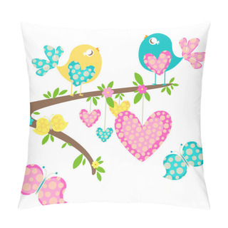 Personality  Spring Birds Pillow Covers