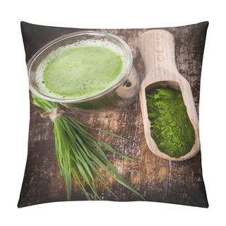 Personality  Heathy Green Superfood Chlorella And Young Barley Pillow Covers