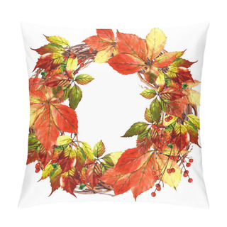 Personality  Wreath With Vine Leaves Pillow Covers