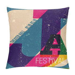 Personality  Jazz Music Festival Poster Pillow Covers