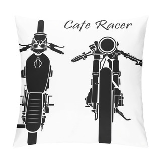 Personality  Vector Motorcycle Silhouette Pillow Covers