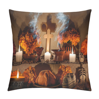 Personality  Mexican Day Of The Dead Altar (Dia De Muertos) Pillow Covers