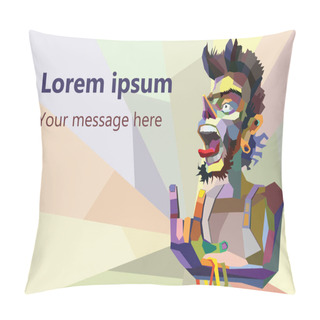 Personality  Screaming Rocker.Neformal. Pillow Covers