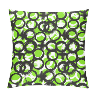 Personality  Pattern With Painted Circles And Crosses Pillow Covers