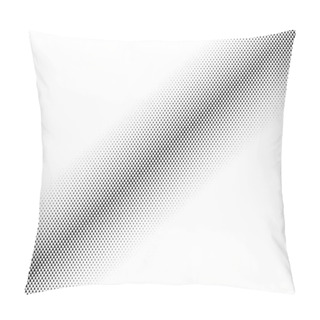 Personality  Triangles Halftone Vector Illustration. Triangle Geometric Background Texture And Pattern Pillow Covers