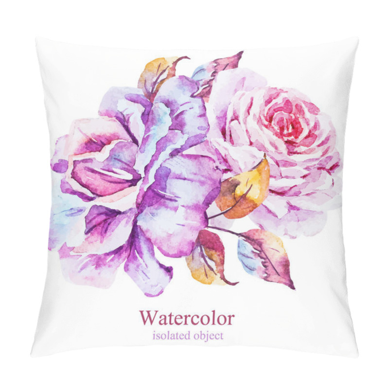 Personality  Watercolor vector flowers pillow covers