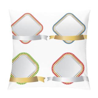 Personality  Ribbon. Vector Illustration Pillow Covers