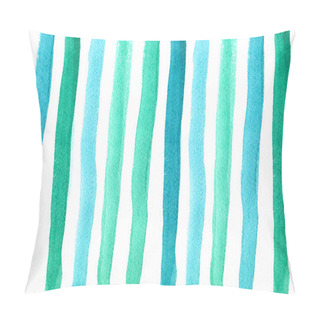 Personality  Colorful Watercolor Stripes Pillow Covers