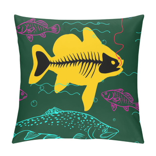 Personality  Big Fish Great Catch Pillow Covers