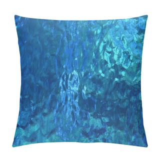 Personality  Vivid Blue Stained Glass Pillow Covers