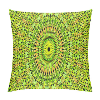 Personality  Colorful Stone Kaleidoscope Mandala Pattern Wallpaper Design - Bohemian Vector Background Graphic Pillow Covers