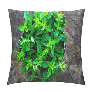 Personality  Fresh Herb Marjoram Pillow Covers
