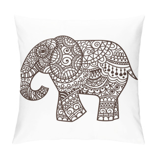 Personality  Decorative Elephant Illustration Pillow Covers