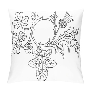Personality  Frame Clovers And Thistles Pillow Covers