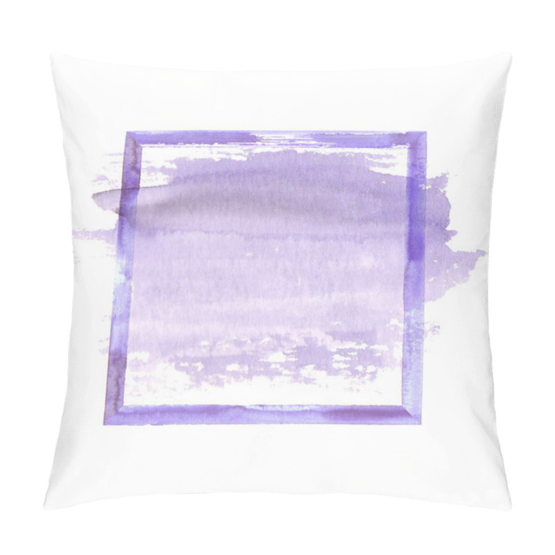 Personality  Purple watercolor grunge frame pillow covers