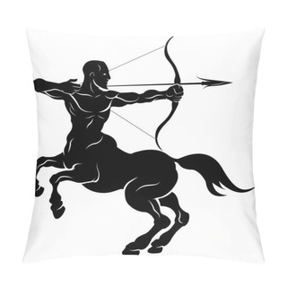 Personality  Stylised Centaur Archer Illustration Pillow Covers