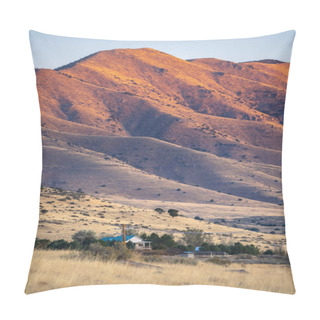 Personality  Rural Home At The Foot Of Majestic Mountains Pillow Covers
