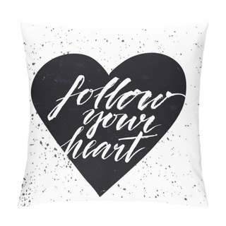 Personality  Black Heart Background Pillow Covers