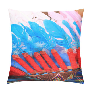 Personality  Native American Indian Chief Headdress Pillow Covers