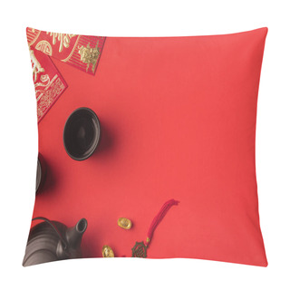 Personality  Oriental Decorations And Tea Set Pillow Covers
