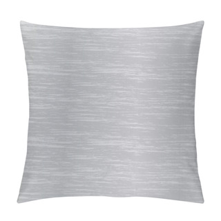 Personality  Vector Texture Of Aluminum. Background Metal Brushes With Shiny  Pillow Covers