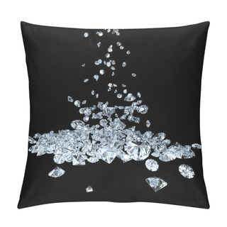 Personality  Diamonds On Black Pillow Covers