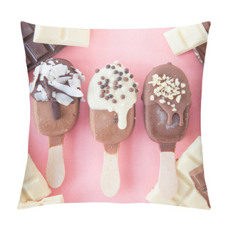 Personality  Frozen Popsicles With Chocolate Pillow Covers