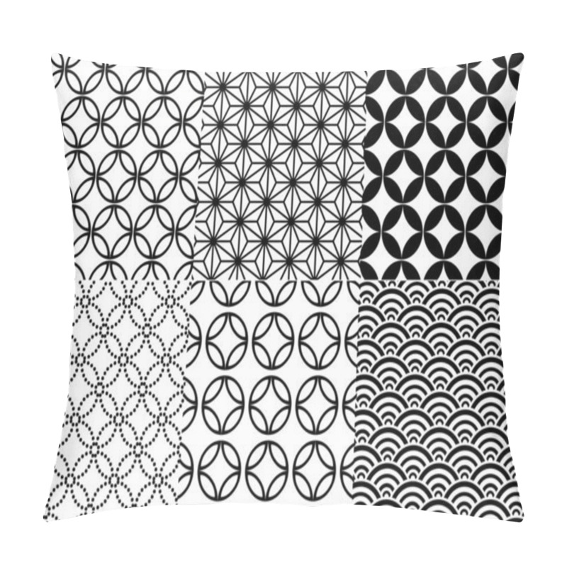 Personality  Japanese Pattern, Vector Pillow Covers