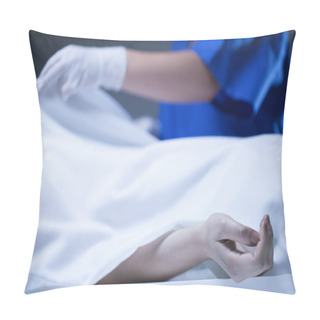 Personality  Corpse Covered By Sheet Pillow Covers