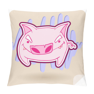 Personality  Angry Pig Pillow Covers