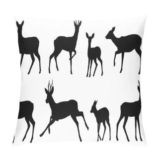 Personality  Roe Deer Silhouettes Pillow Covers