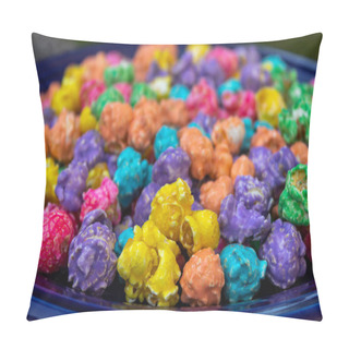 Personality  Close Up Of Brightly Colored Rainbow Popcorn Pillow Covers