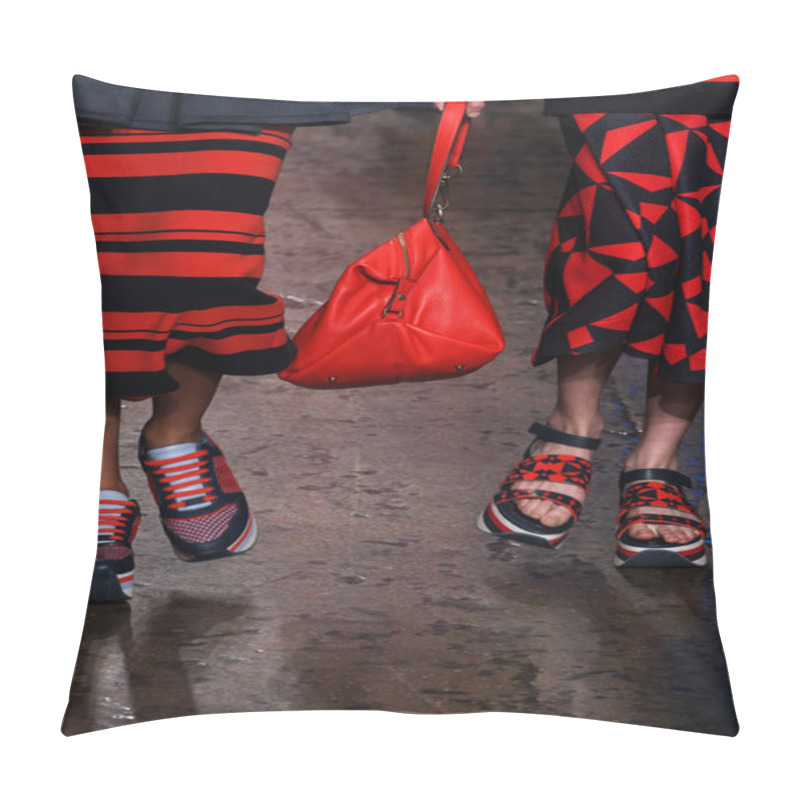 Personality  DKNY during Mercedes-Benz Fashion Week pillow covers