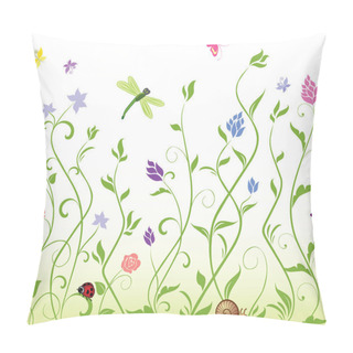 Personality  Seamless Spring Background Pillow Covers