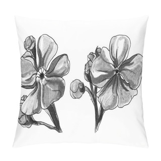 Personality  Forget Me Not Flowers Pillow Covers