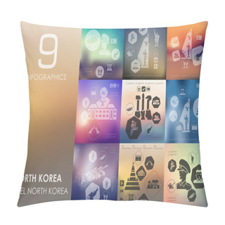 Personality  North Korea Infographic  Pillow Covers