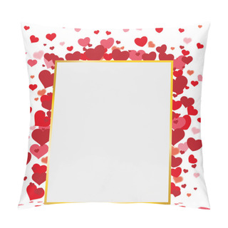 Personality  Frame Red Hearts Pillow Covers