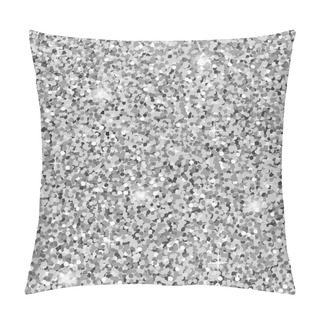 Personality  Silver Glitter Texture Pillow Covers