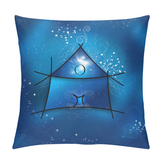 Personality  My Fantasy Home On A Starry Night Pillow Covers